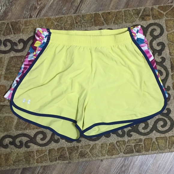 Under Armour Pants - *Under Armour* Yellow Running Shorts